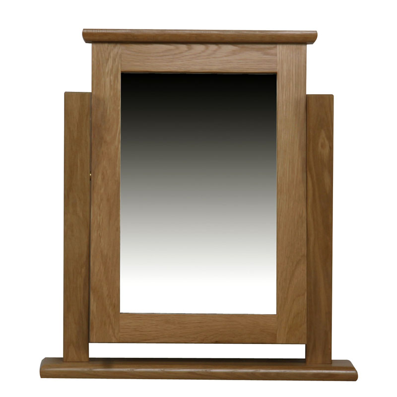 ခေတ်မီ Oak Dressing Mirror