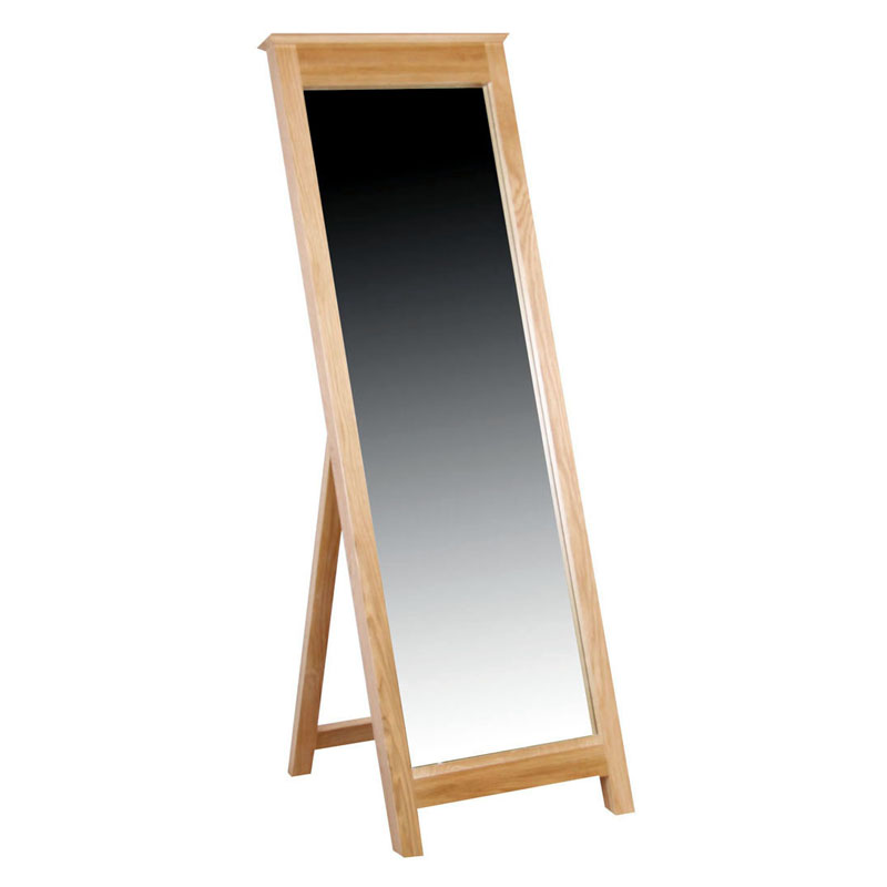 ခေတ်သစ် Oak Standing Mirror